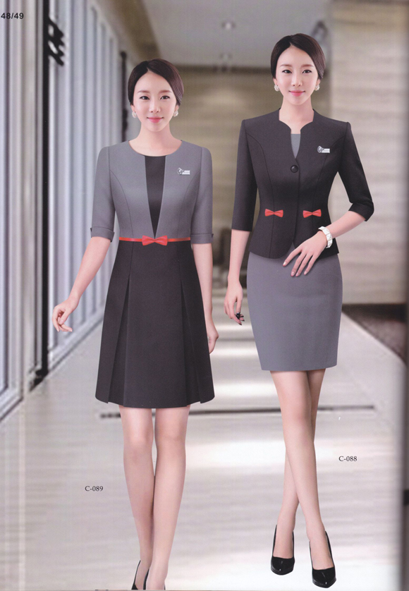 夏季女士職業(yè)裝定制款式圖