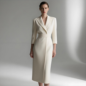 連衣裙套裝定制職業裝白色