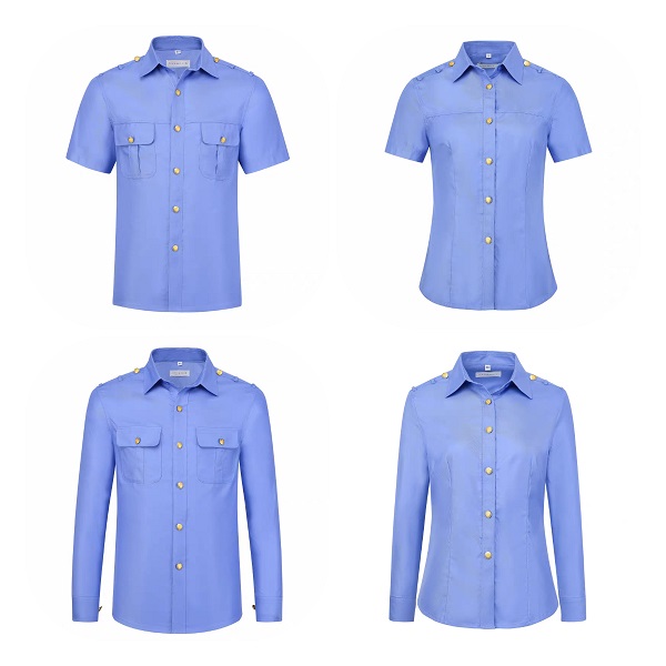 鐵路制服襯衫定制半袖長袖